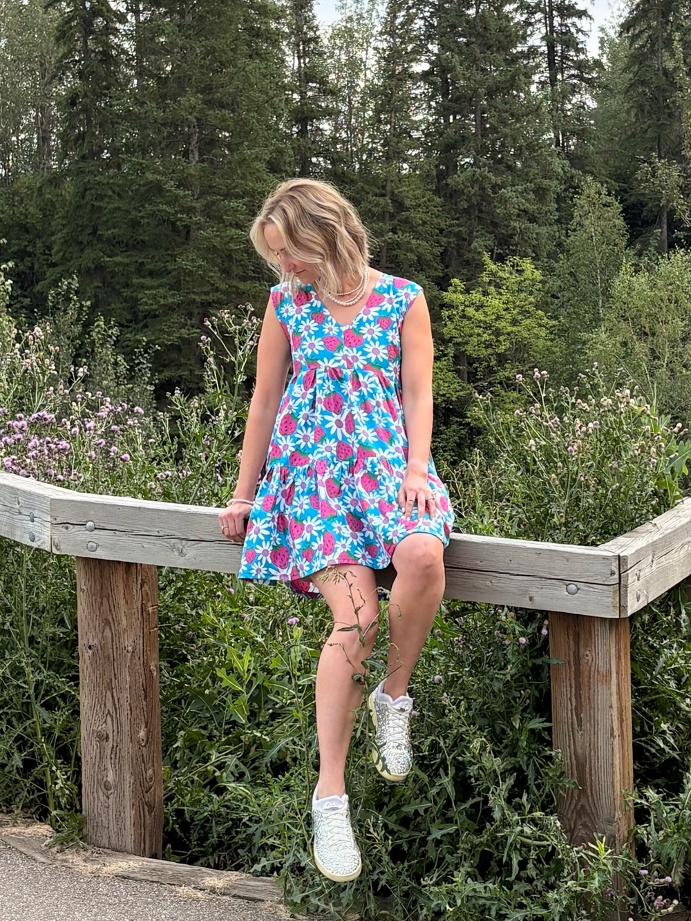 Colourful Handmade Babydoll Mini Dress